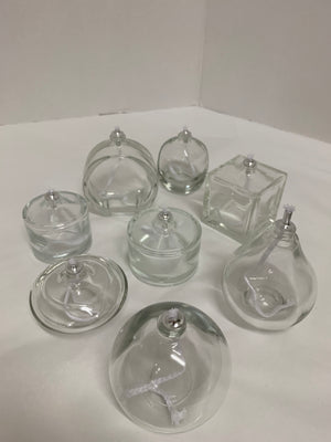 Moulded Glass Candles