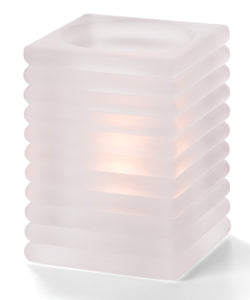 Horizontal Rib Block Glass Lamp - 3 colours