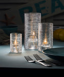 Clear Typhoon Cylinder Candle Holders - 3 sizes