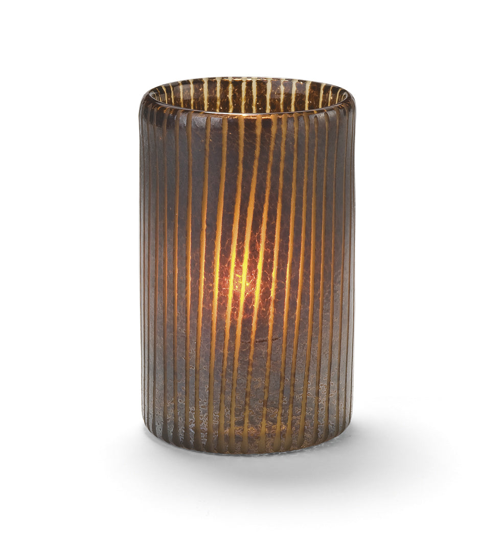 Mocha Cylinder Glass Lamp