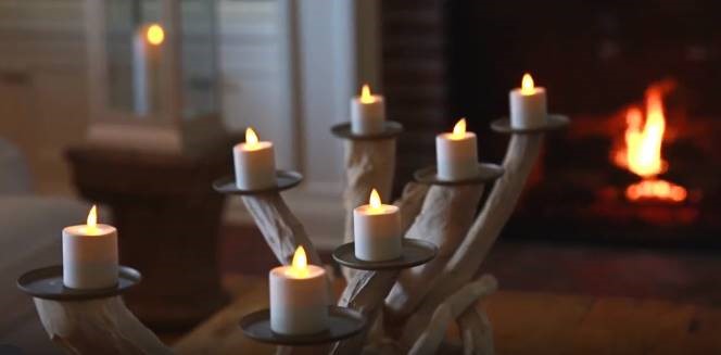LED Candles - FULL SET with Warm White light