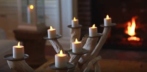 LED Candles - FULL SET with Amber candle light